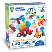 1-2-3 Build It! Rocket-Train-Helicopter
