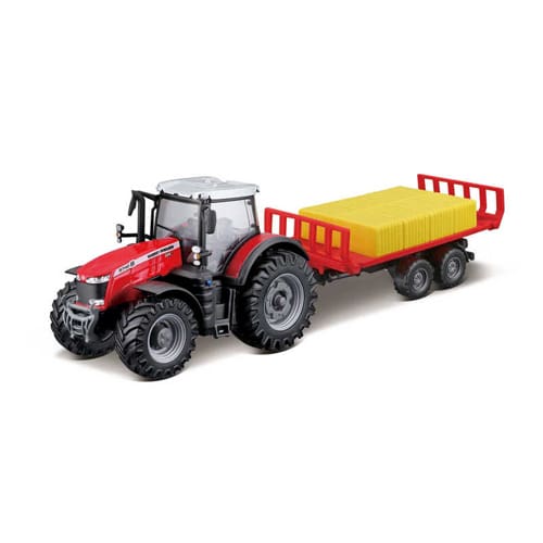 10cm Massey Fergusson 8740s Tractor With Bale Trailer