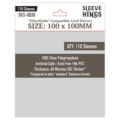 110 x Etherfields Compatible Sleeves (100mm x 100mm)