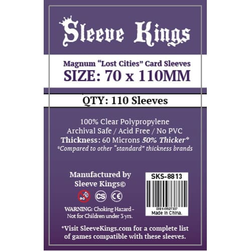 110 x Magnum Lost Cities Card Sleeves (70mm x 110mm)