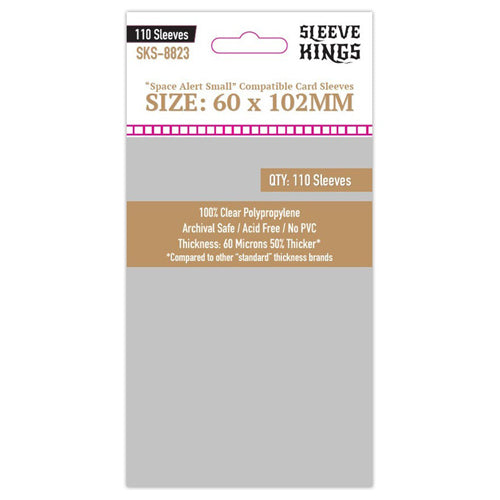 110 x Space Alert Compatible Card Sleeves (60mm x 102mm)