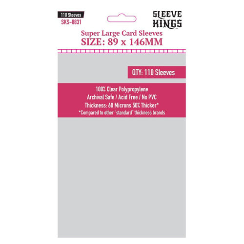 110 x Super Large Sleeves (89mm x 146mm)