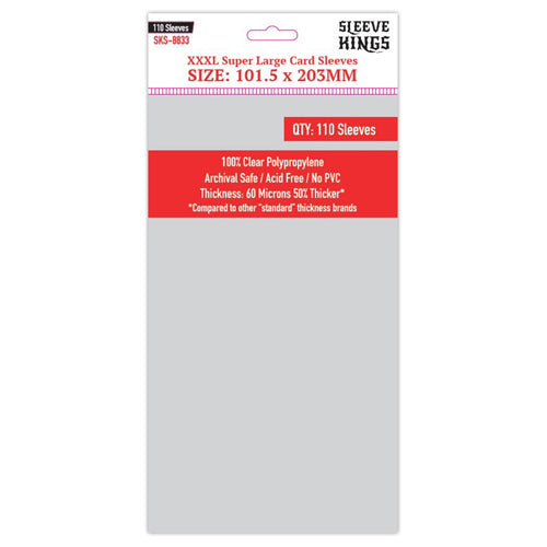 110 x XXXL Super Large Sleeves (101.5mm x 203mm)