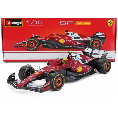 1:18 F1 Ferrari SF-25 2025 Hamilton With Helmet
