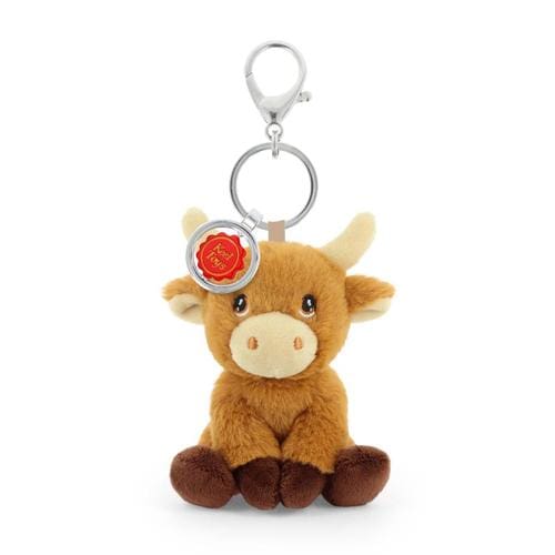 12cm Keeleco Bag Charm Highland Cow
