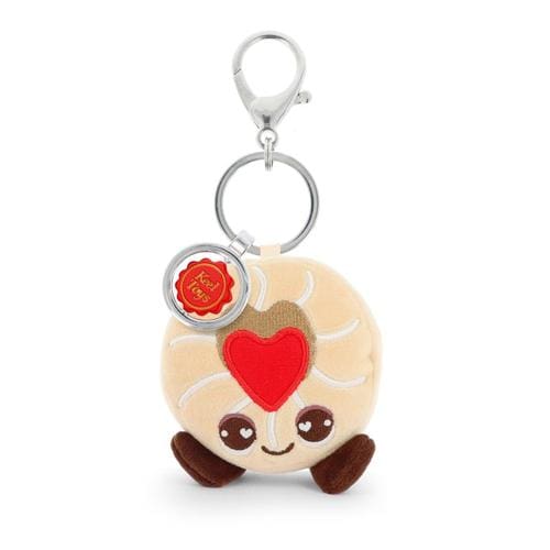 12cm Keeleco Bag Charm Jammy Biscuit