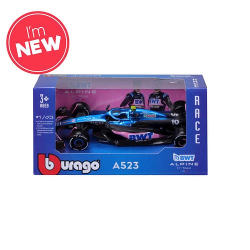 1:43 F1 BWT Alpine F1 Team A523 2023 Gasly In Dispenser