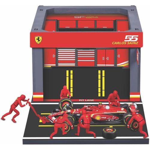 1:43 F1 Ferrari SF-24 2024 Pit Pass Diorama Sainz
