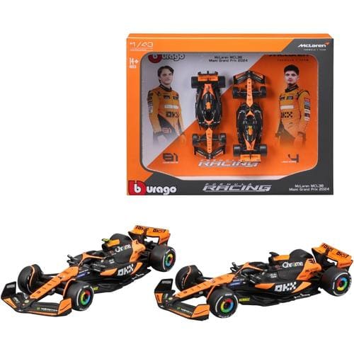1:43 F1 Mclaren MCL38 2024 Two Pack Norris And Piastri