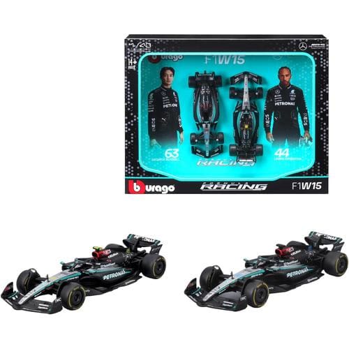 1:43 F1 Mercedes AMG W15 2024 Two Pack Hamilton And Russell