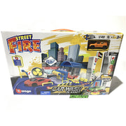 1:43 Street Fire Car Wash Playset Garage