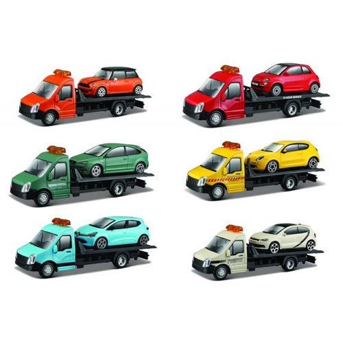 1:43 Street Fire Flatbed Transport Assortment (One Supplied)