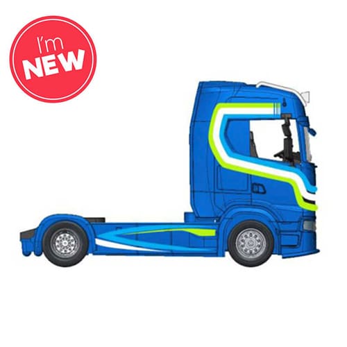 1:43 Street Fire Haulers Custom Cabs Scania S730 Blue