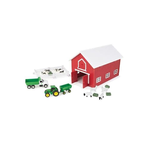 1:64 John Deere 24pc Playset with Red Barn