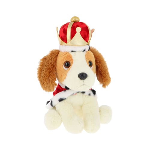 18cm King Charles Spaniel with Crown and Cape
