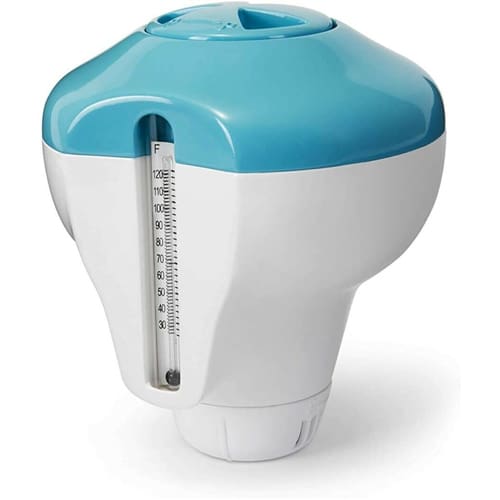 2-in-1 Floating Chlorine Dispenser with Thermometer
