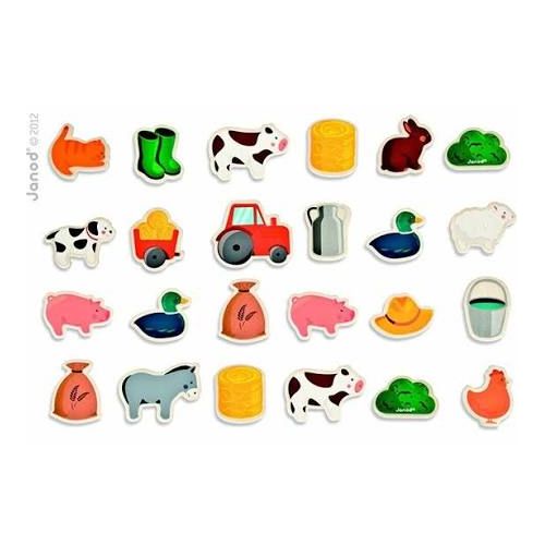 24 pcs Farm Theme Fridge Magnets 18m+