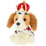 25cm King Charles Spaniel with Crown and Cape