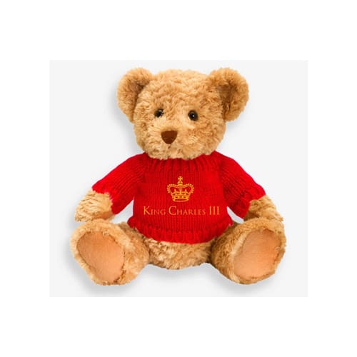 30cm Keeleco Teddy Bear with King Charles III Jumper