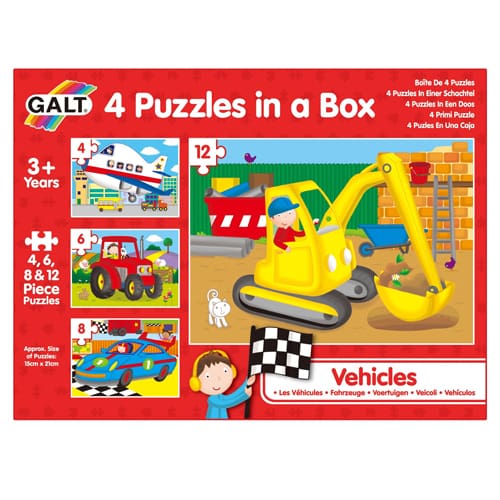 4 Puzzles in a Box: Vehicles