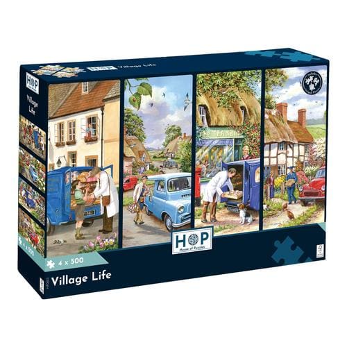4 x 500 - Village Life 500 Piece Puzzle