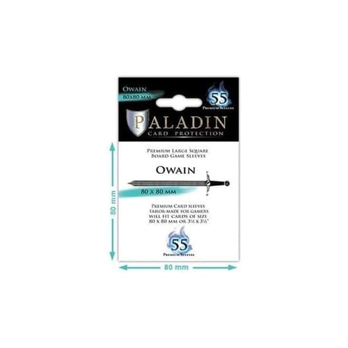 55 x Paladin Card Sleeves: Owain (80mm x 80mm)