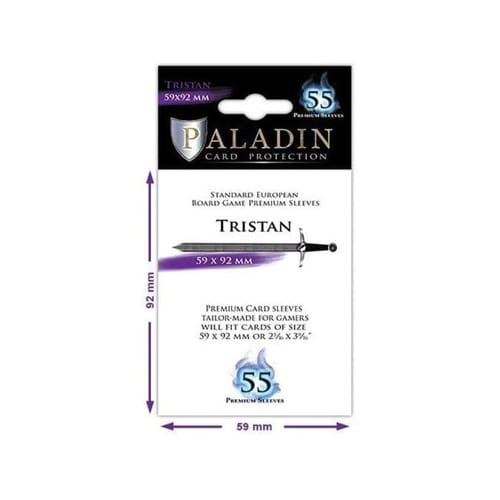 55 x Paladin Card Sleeves: Tristan (59mm x 92mm)
