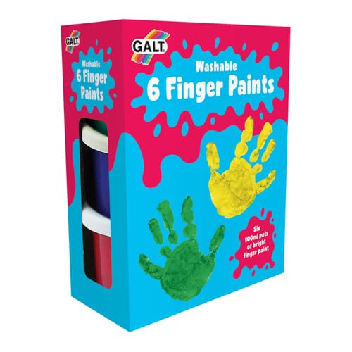 6 Finger Paints - Washable