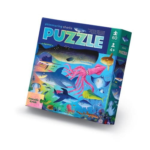 60pc Foil puzzle/Shimmering Shark