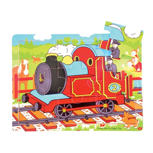 9 Piece Tray Puzzle - Train