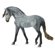 Andalusian Stallion Dark Dapple Grey 1:12 (Deluxe)