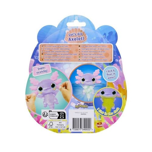 Animagic Let's Glo Axolotl Pastel Glow in the Dark