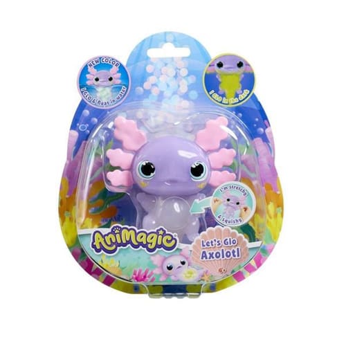 Animagic Let's Glo Axolotl Pastel Glow in the Dark