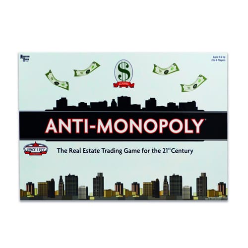Anti-Monopoly Board Game
