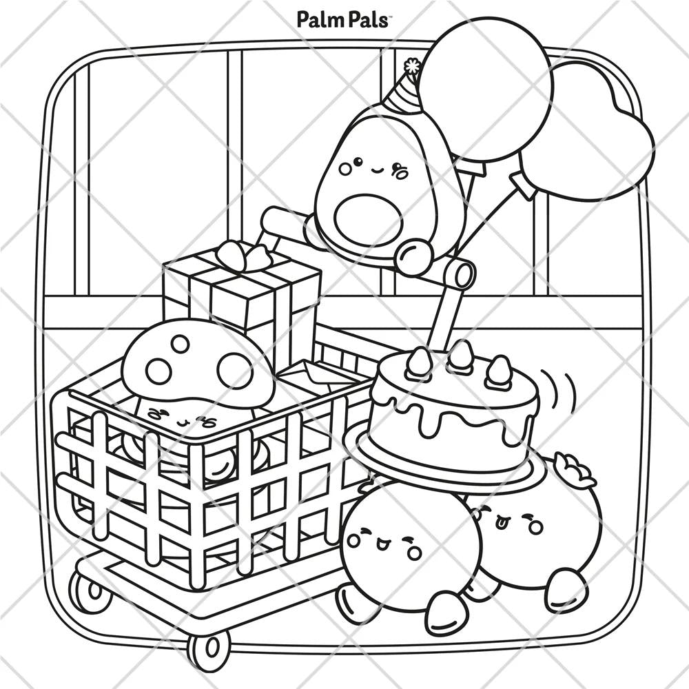 Palm Pals Best Friends: Cute and Cosy Colouring Book