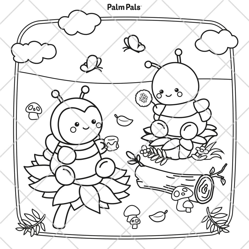 Palm Pals Best Friends: Cute and Cosy Colouring Book