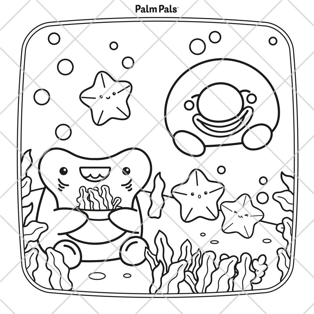 Palm Pals Best Friends: Cute and Cosy Colouring Book