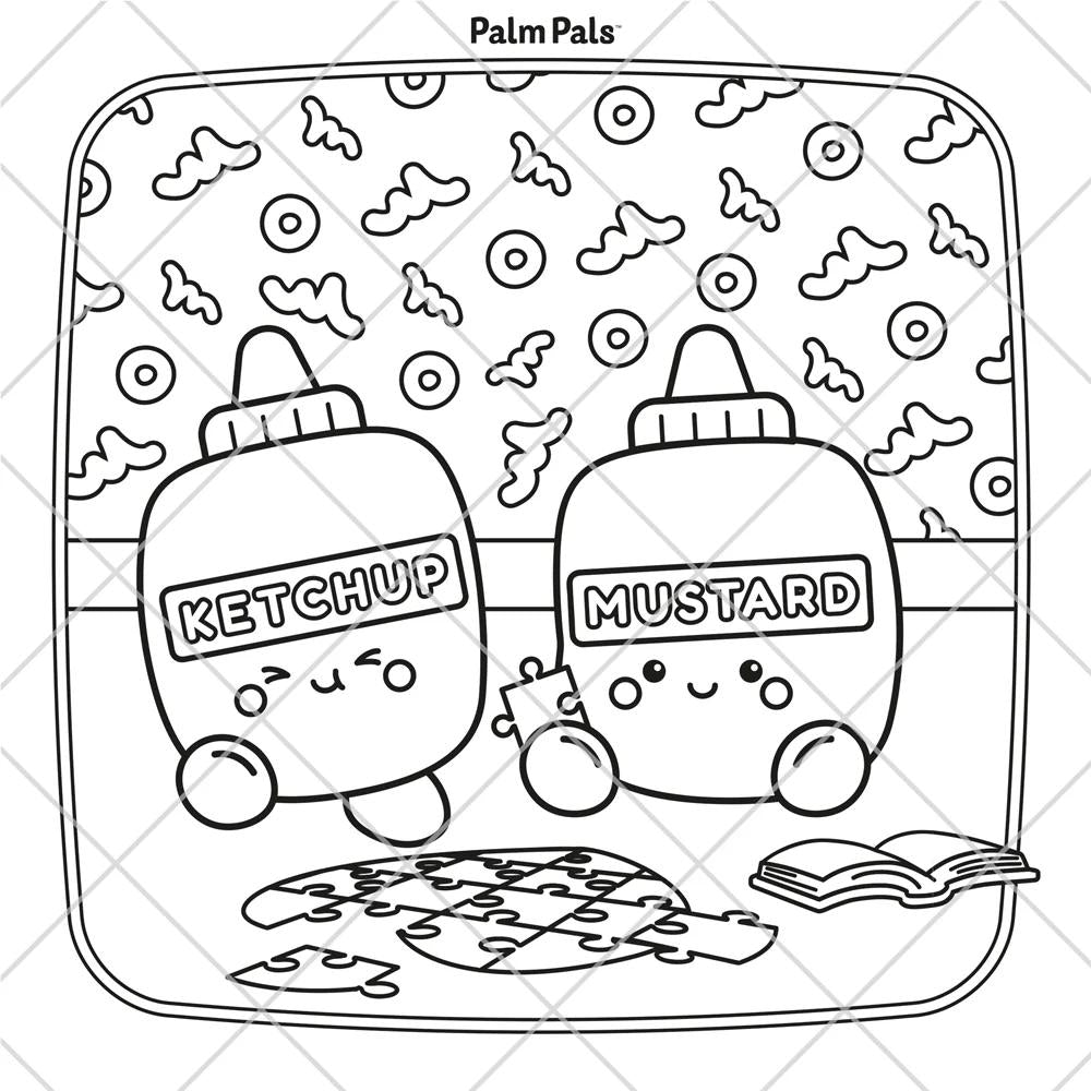 Palm Pals Best Friends: Cute and Cosy Colouring Book