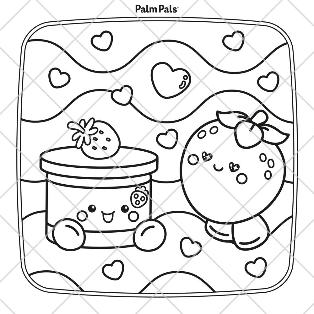 Palm Pals Best Friends: Cute and Cosy Colouring Book