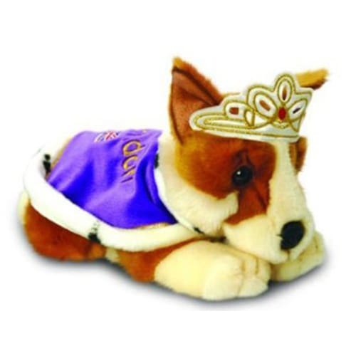 30cm Keeleco Corgi with Cape & Crown