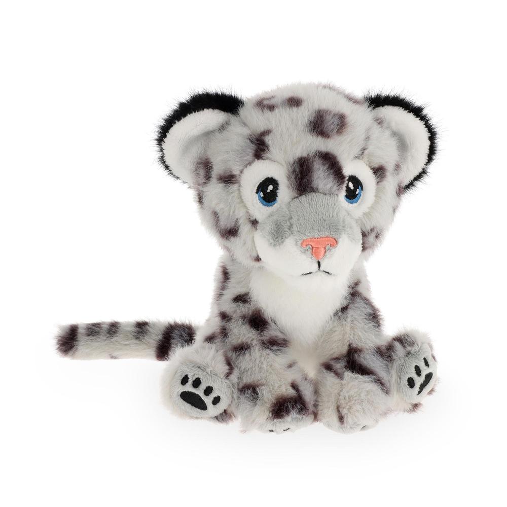 14cm Keeleco Sitting Snow Leopard