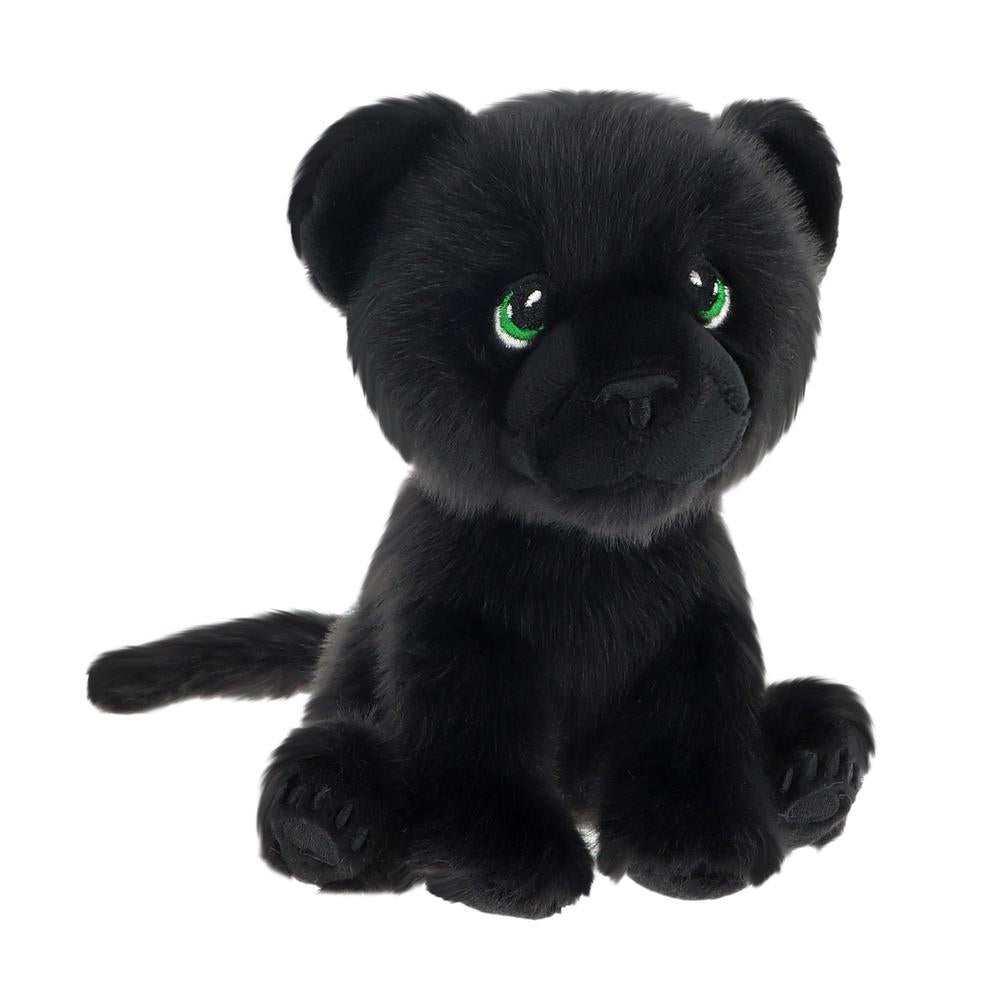 14cm Keeleco Sitting Black Jungle Cat