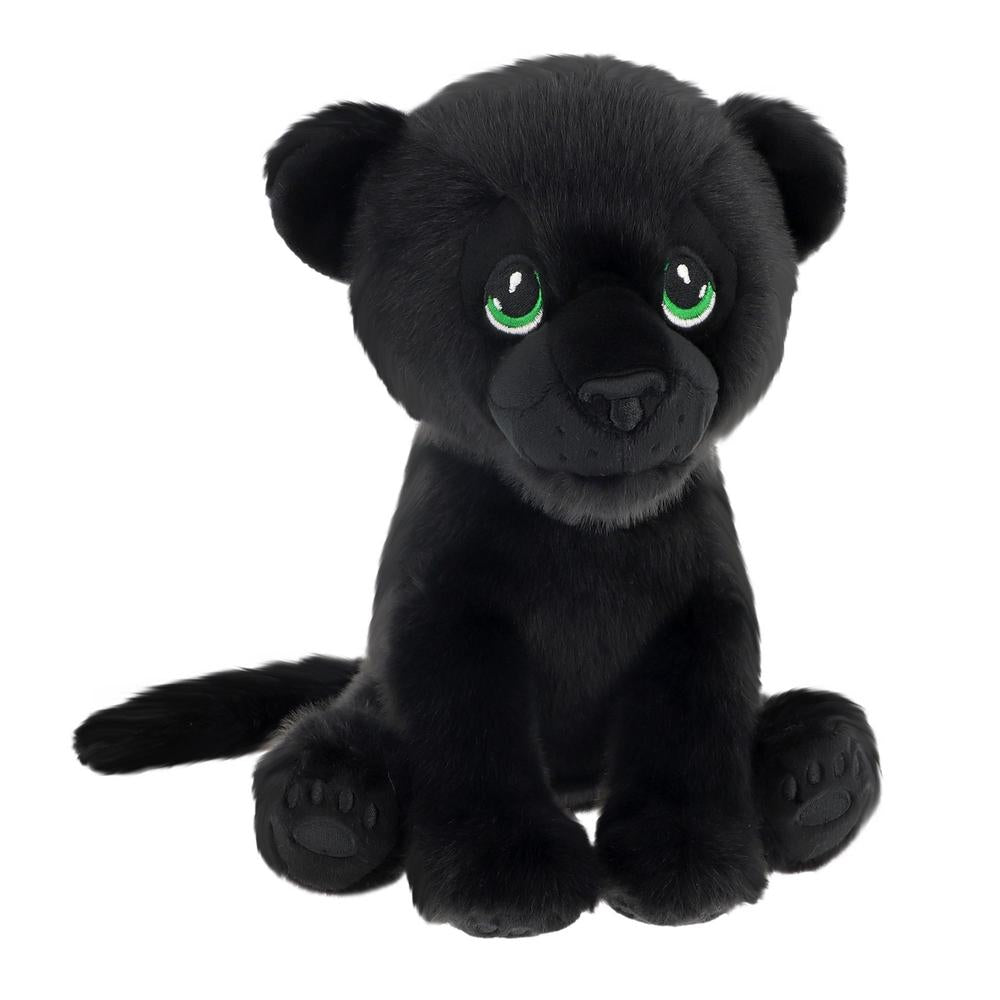 23cm Keeleco Sitting Black Jungle Cat