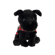 20cm Keeleco Puppy Love Scottie with Tartan Coat