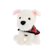 20cm Keeleco Puppy Love Westie with Tartan Coat