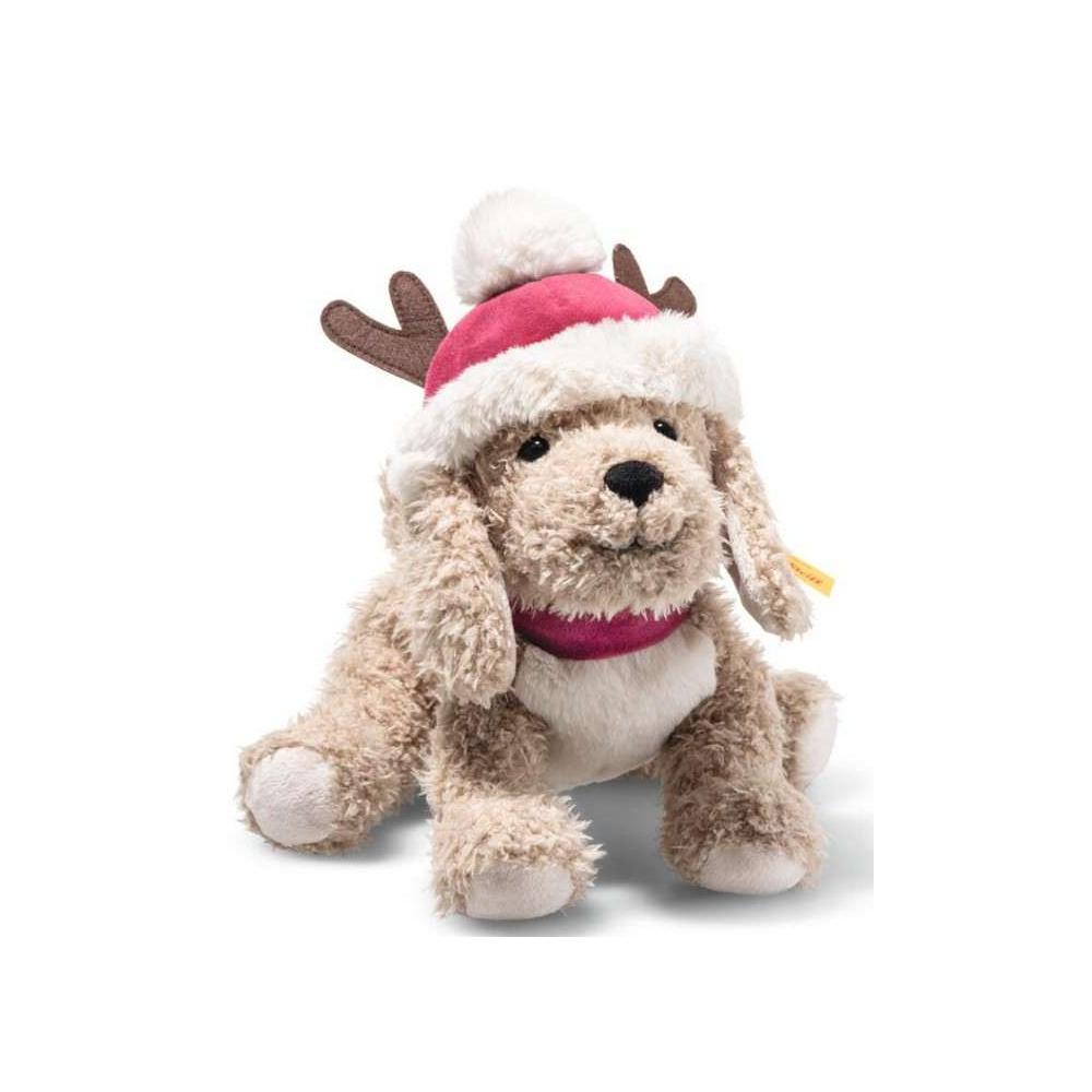 Steiff Rudy Dog Christmas - 27cm Beige