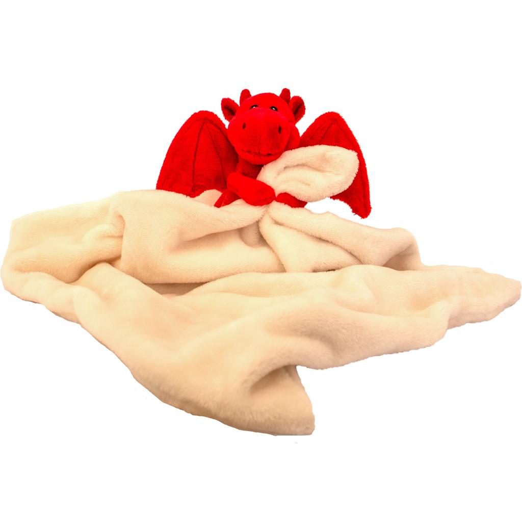 Red Dragon with Rattle Blankie