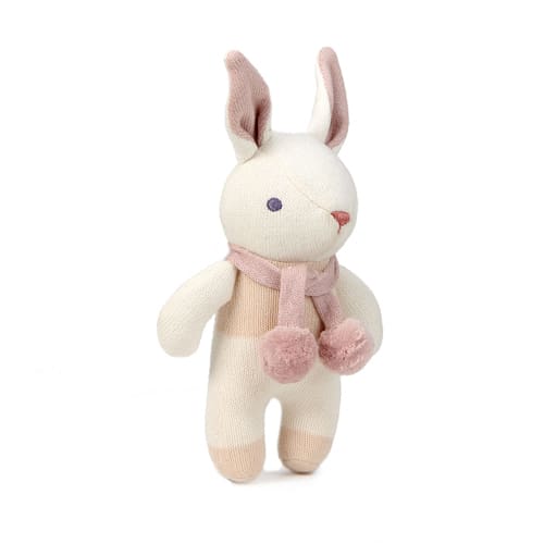 Baby Threads Cream Bunny Rattle 22cm