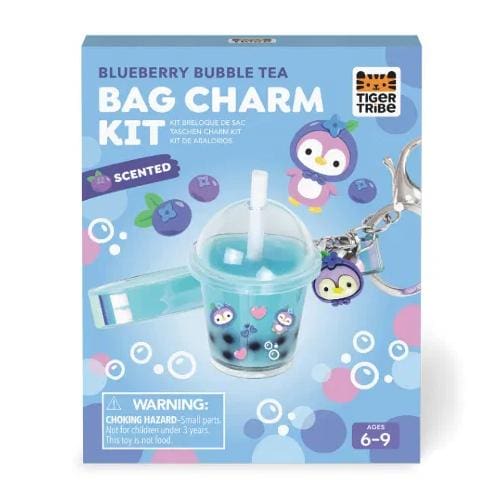 Bag Charm Kit - Blueberry Bubble Tea