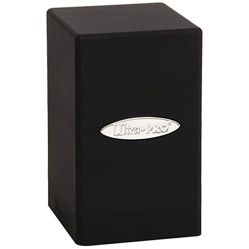 Black Satin Tower Deck Box